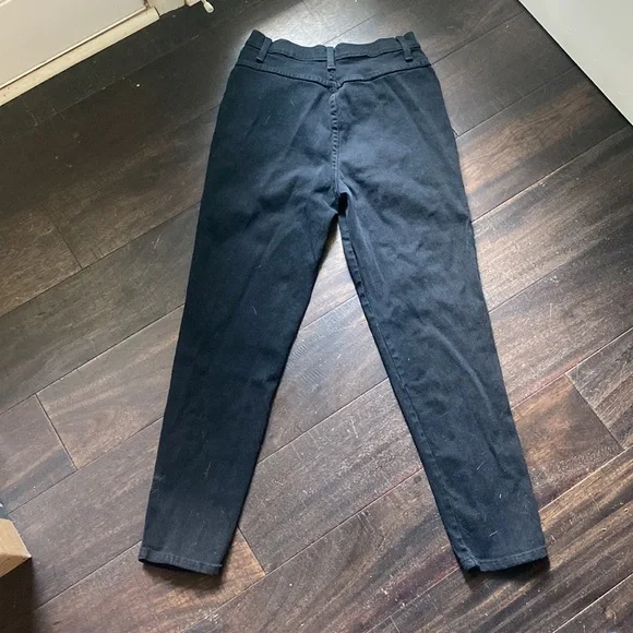90s Black Strait Leg Jeans - Picture 7 of 15